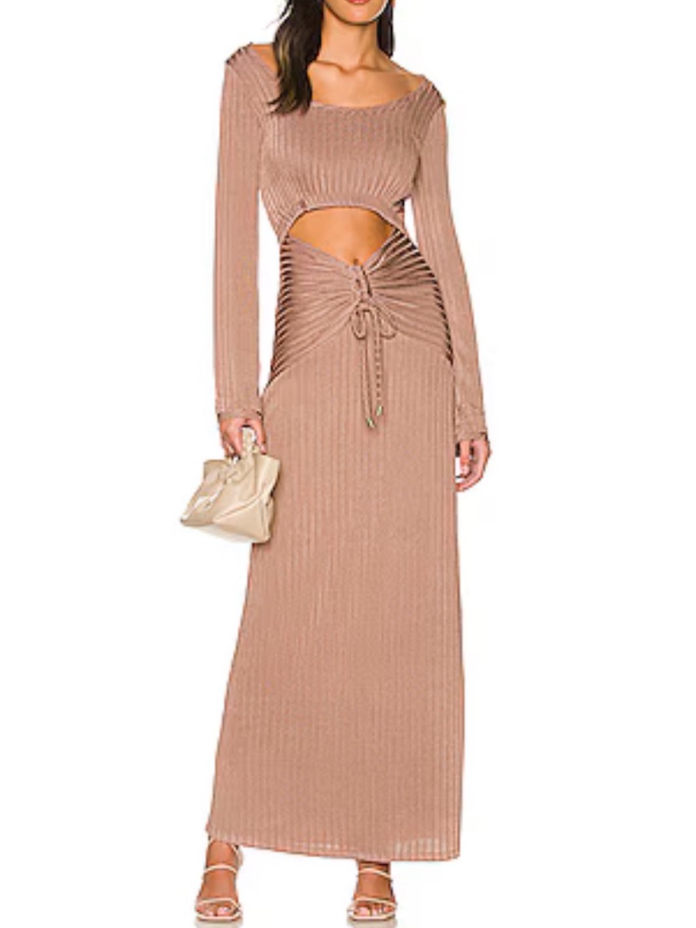 FREE PEOPLE X One And Only Maxi Dress In Taupe NWT Size Small